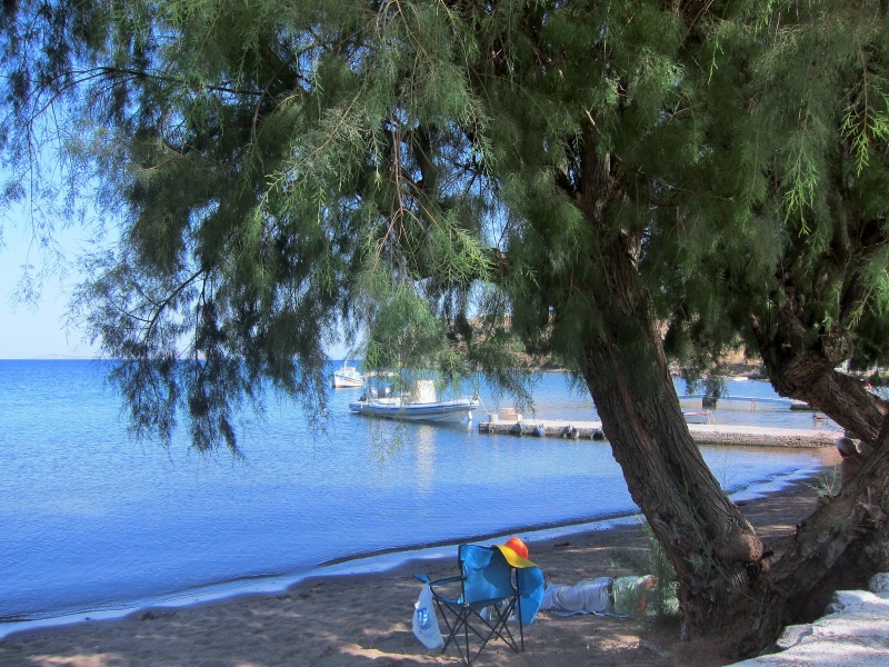 Patmos adası Meloi plajı